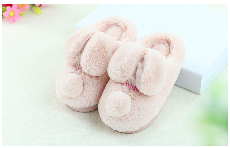 Pantoufles enfants en suède pour hiver - semelle caoutchouc - Ref 1014183 Image 33