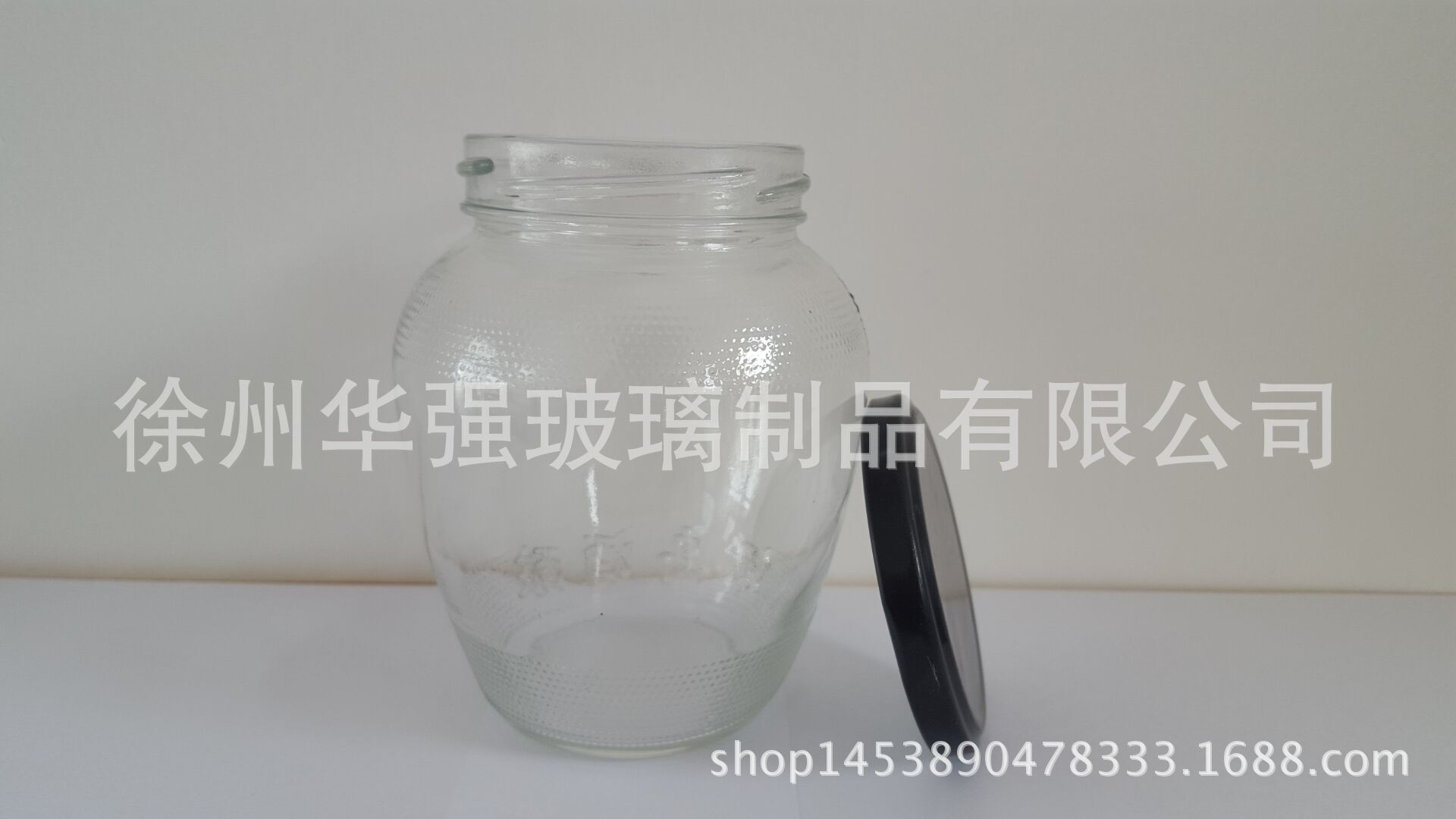 厂家生产供应玻璃瓶350ml玻璃罐头瓶烧鸡罐配马口铁盖