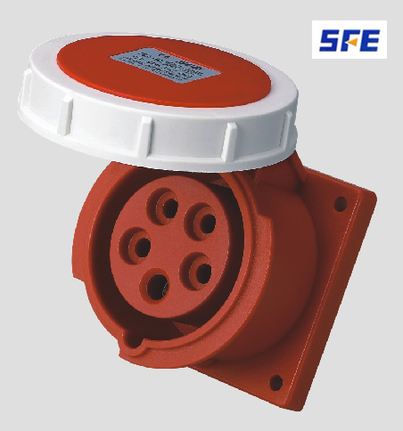 上丰电气暗装工业直座插座 32A 5孔 IP67 SFN-3252 设备电源连接