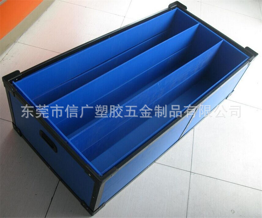 加厚塑料PP中空板箱加固手提折叠瓦楞箱 底部可折叠 塑料中空刀卡