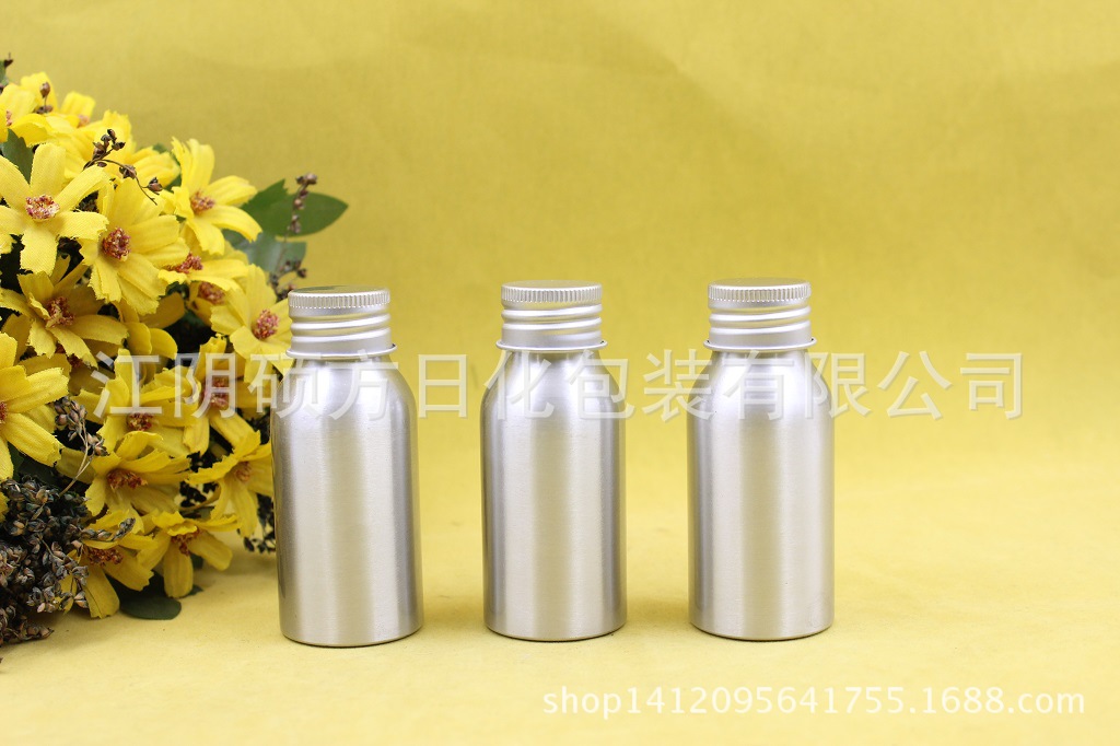 供应50ml铝罐 36*83mm 金属铝瓶 螺纹盖