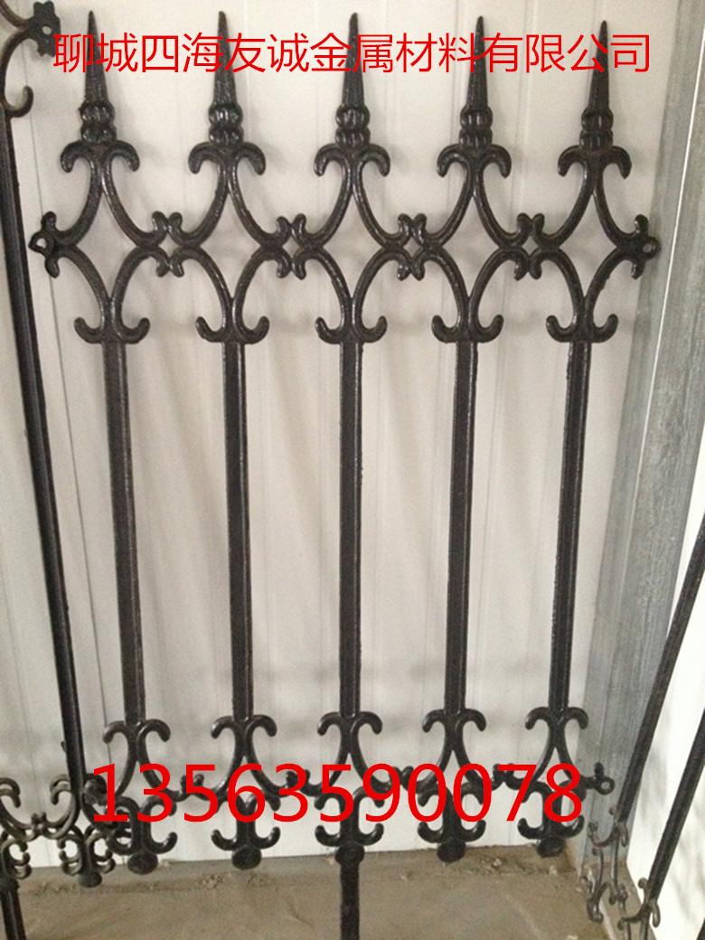 太原厂房小区铸铁护栏 别墅铁艺护栏 围墙栅栏 铸铁围栏
