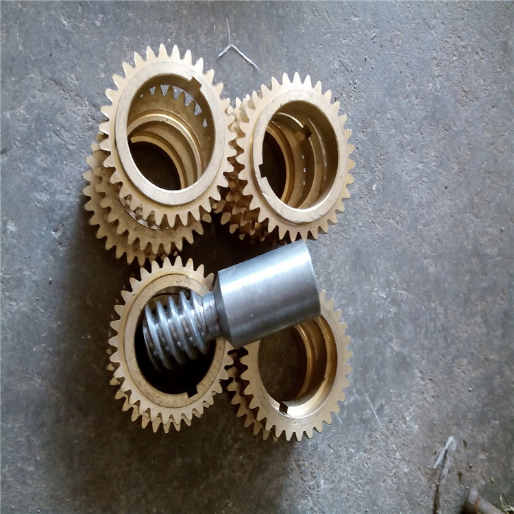 原厂配件铜涡轮自动走刀器蜗轮蜗杆/05 06 07进给器铜齿轮