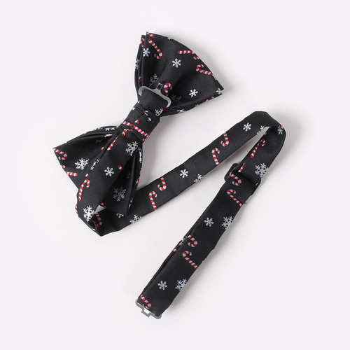 Christmas Bow Tie Men's Holiday Christmas Tree Snowflake Pattern Bow Tie Wholesale