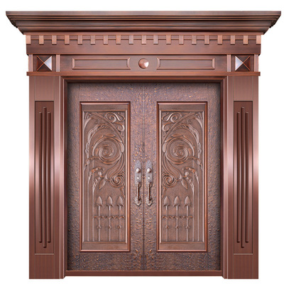 鑄鋁銅門雙開門防爆門別墅大門銅門廠家專業定制