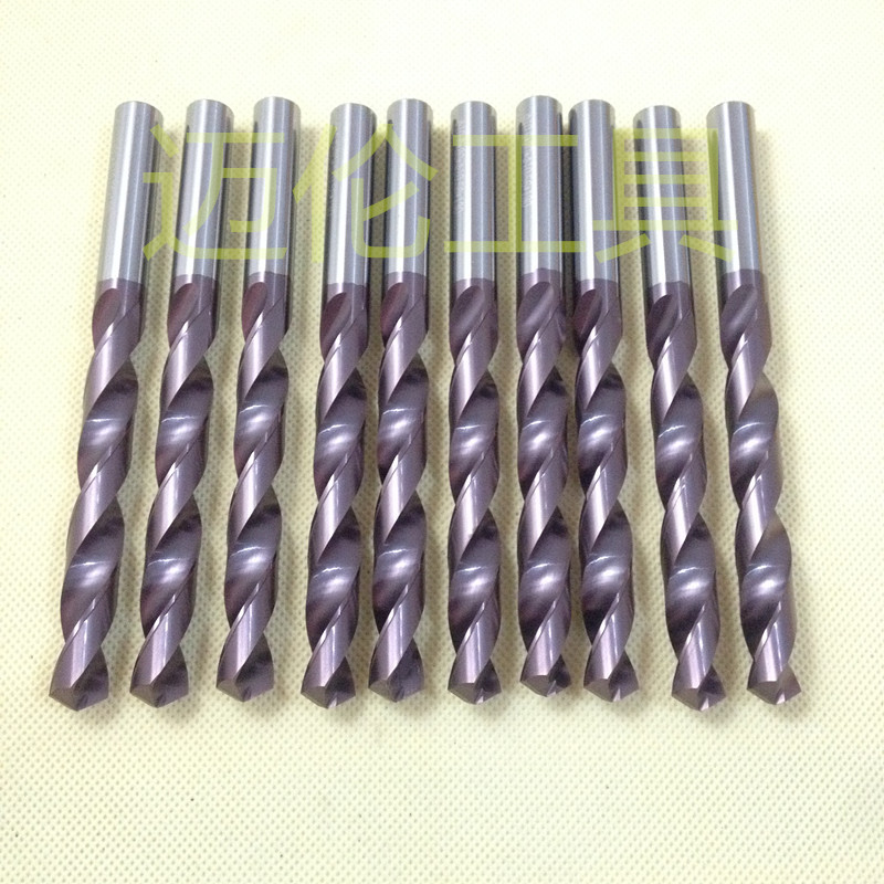 常州厂家 加长麻花钻头 整体硬质合金材质直柄涂层钨钢数控钻头