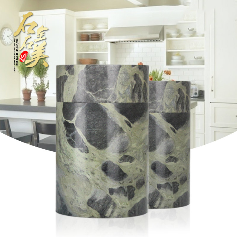 natural Beautiful decorative pattern stone carving Toothpick Holder Stone Toothpick cans With cover seamless 288 stone Toothpick Storage decorative pattern