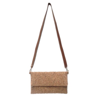 时尚简约软木女包自然纹理软木手拿包新环保材料手袋 工厂现货