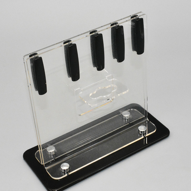 出口外贸 亚克力刀架 塑料菜刀座 专业刀座厂大量供货 订做