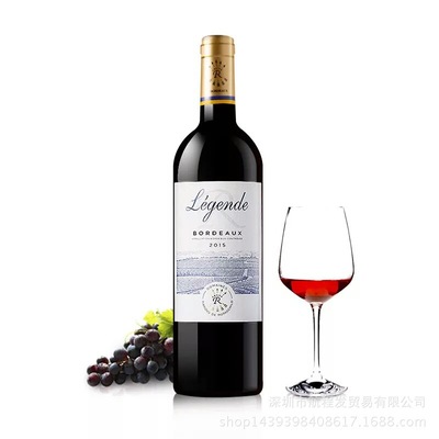 France Imported Rafi Legends Bordeaux Dry red wine AOC level 750ml Ml bottle