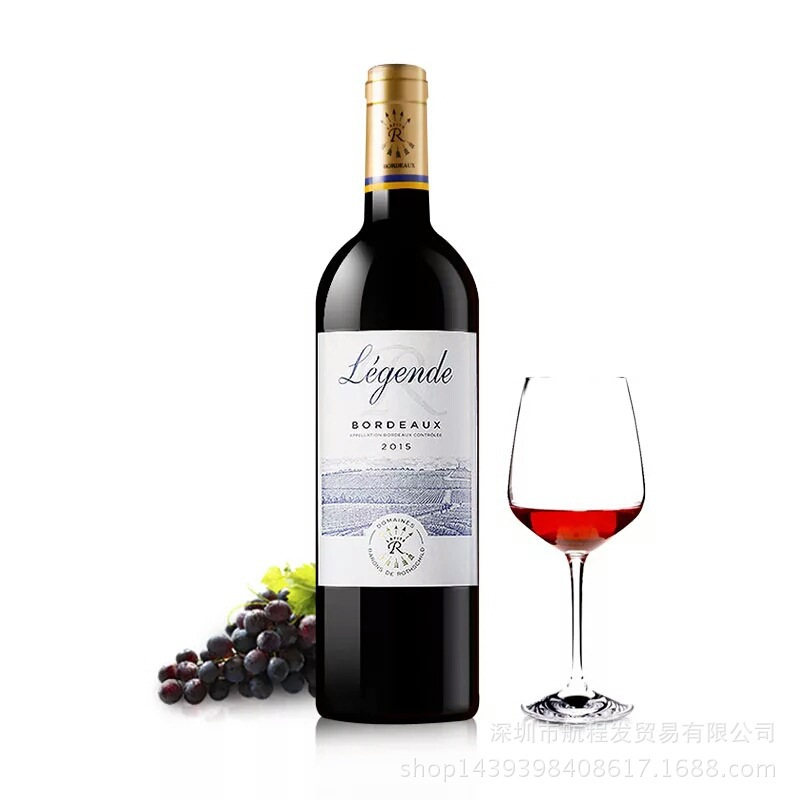France Imported Rafi Legends Bordeaux Dry red wine AOC level 750ml Ml bottle