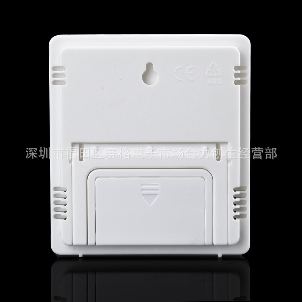 HTC-7电子温湿度计，数字温湿度表 时钟闹钟带电池 温度计