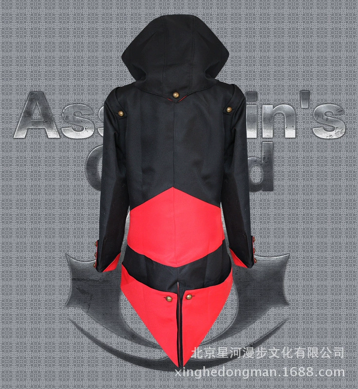 Assassin Creed 3 Anime Games Áo khoác conner cos đỏ đen nhiều loại trang phục cosplay nam - Cosplay cosplay mitsuri