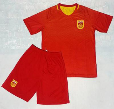 中国队球衣_16-17中国队球衣 儿童短袖队服男