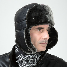 新款防寒雷鋒帽滑雪帽加絨加厚冬季戶外帽子男士冬天皮帽子成人潮