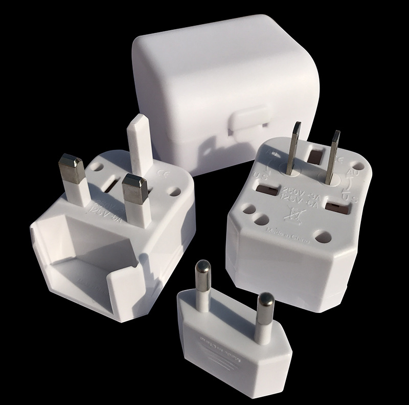 跨境货源铜通转换插头多国旅游插头多功能插座礼品盒9629