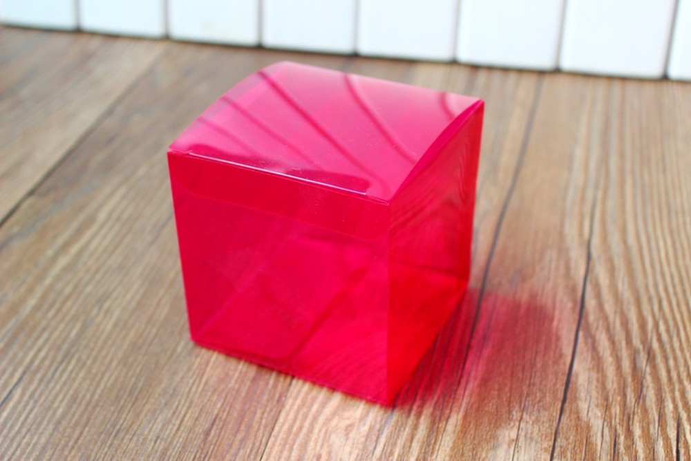 红色透明PVC包装盒 塑料透明盒食品包装/珠宝/糖果/礼品/化妆品