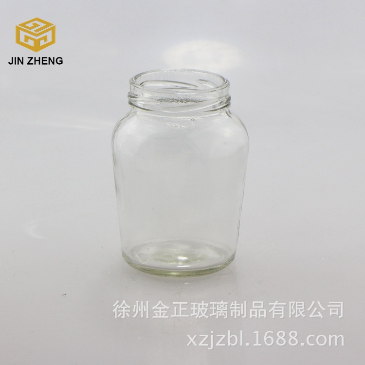 200ml坛子酱菜瓶轻质瓶150g辣椒罐头瓶 食品级无铅玻璃罐