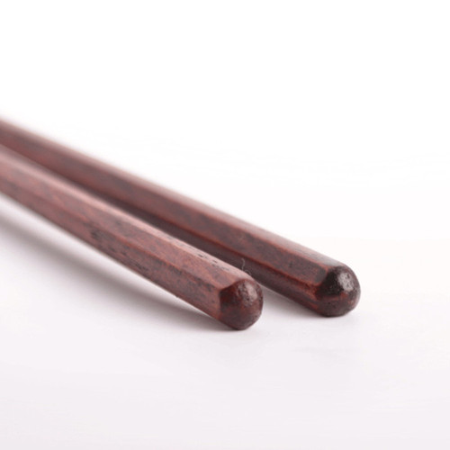 Household machine washable hexagonal chopsticks for couples, sliced ​​tortoise shell chopsticks, solid wood sterilized chopsticks, Japanese-style pointed sushi chopsticks