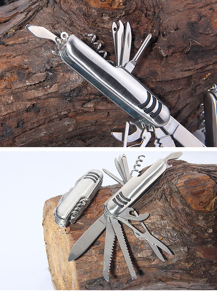 Couteau de survie HENVO en Acier inoxydable - Ref 3398019 Image 14