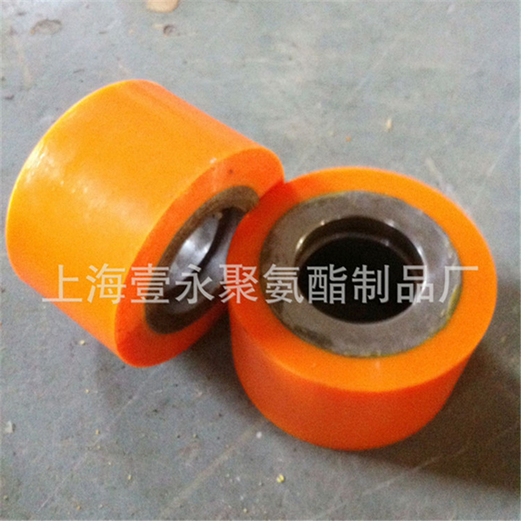 厂家直供聚氨酯PU压线轮 皮带轮槽内包胶滚轮 可定制