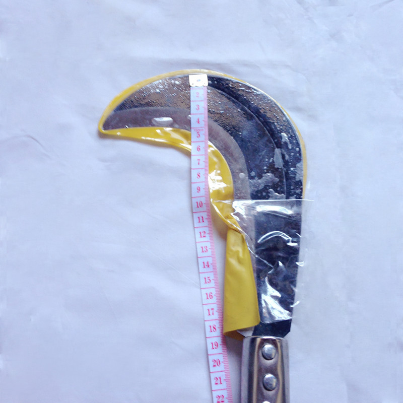 厂家直销正品丰达牌除草割草刀钢柄农用锰钢镰刀团林砍柴刀收割刀