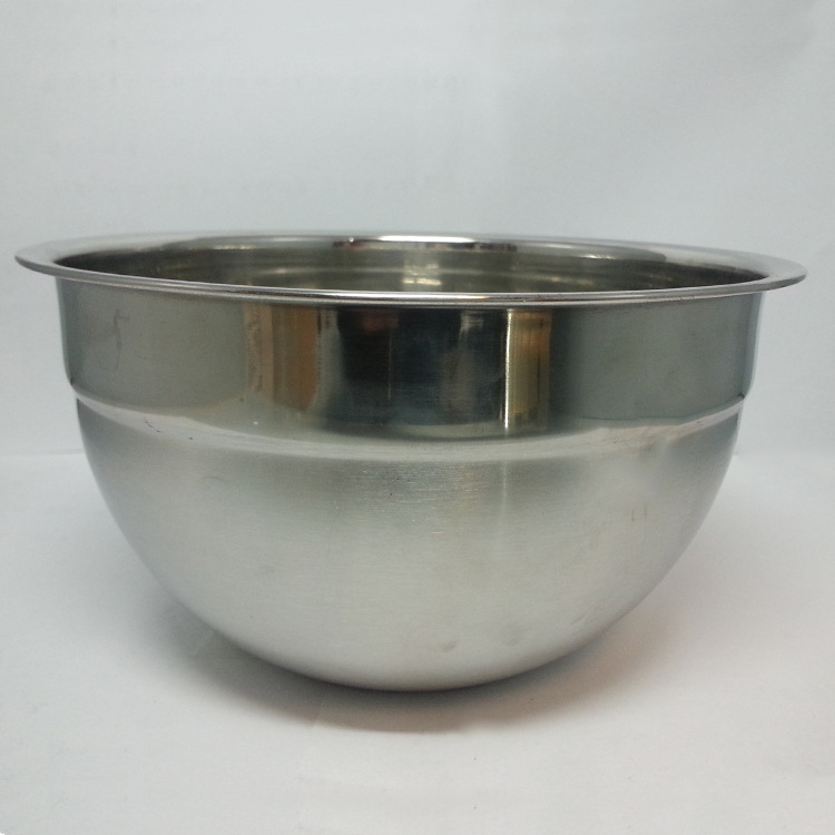 Factory direct sales: Stainless steel salad basin, anti-slip silicone bottom, egg-beating basin with cover, colorful kneading basin, thickened and deepened basin detail image 5