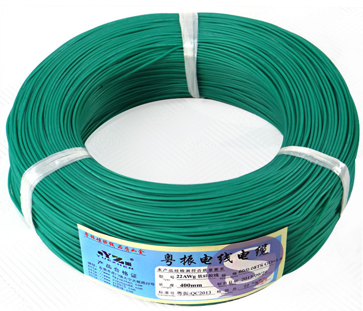 Cable de silicona extra suave 3AWG verde