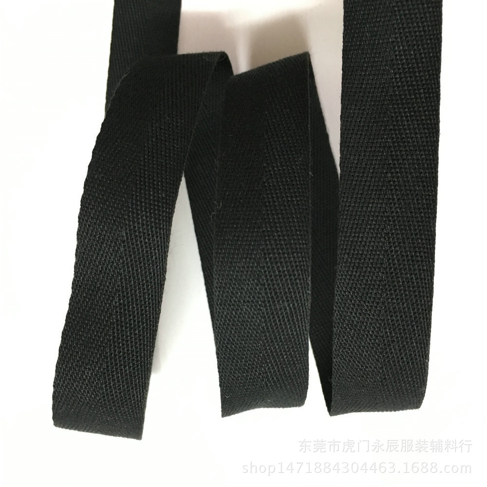 新款10MM-38MM涤棉SP线加密斜纹人字带 箱包带 服装服饰织带