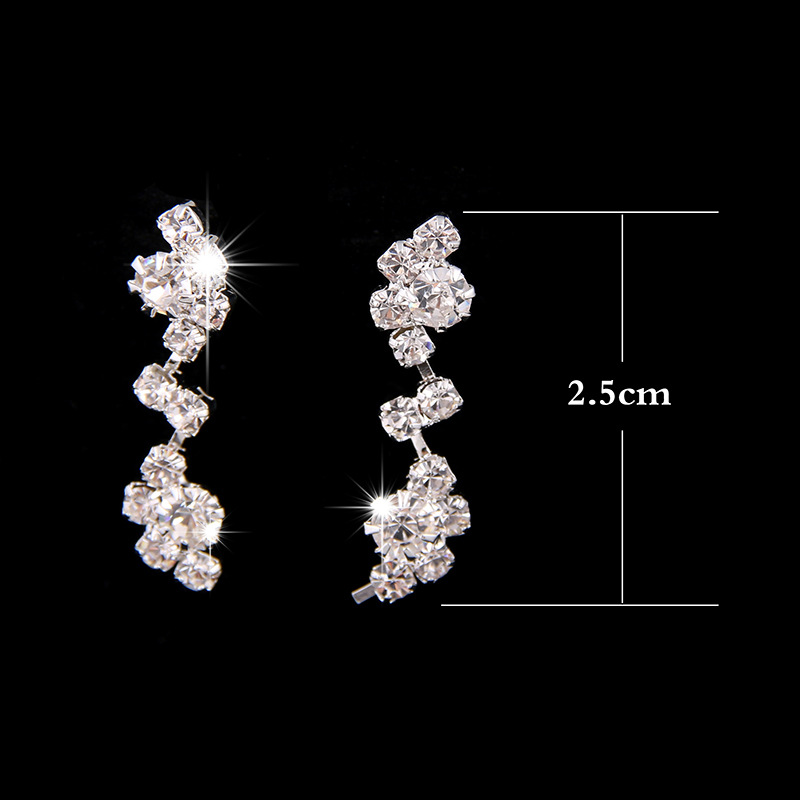 Fashion Flower Alloy Inlay Rhinestones Women's Bracelets Earrings Necklace display picture 4