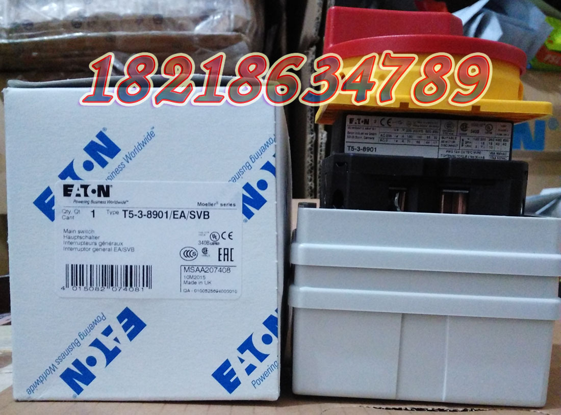 EATON 穆勒 T5-3-8901/EA/SVB 100A凸轮开关