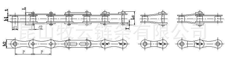 【厂家直销】双节距传动链 按照客户需求自行设计和制造