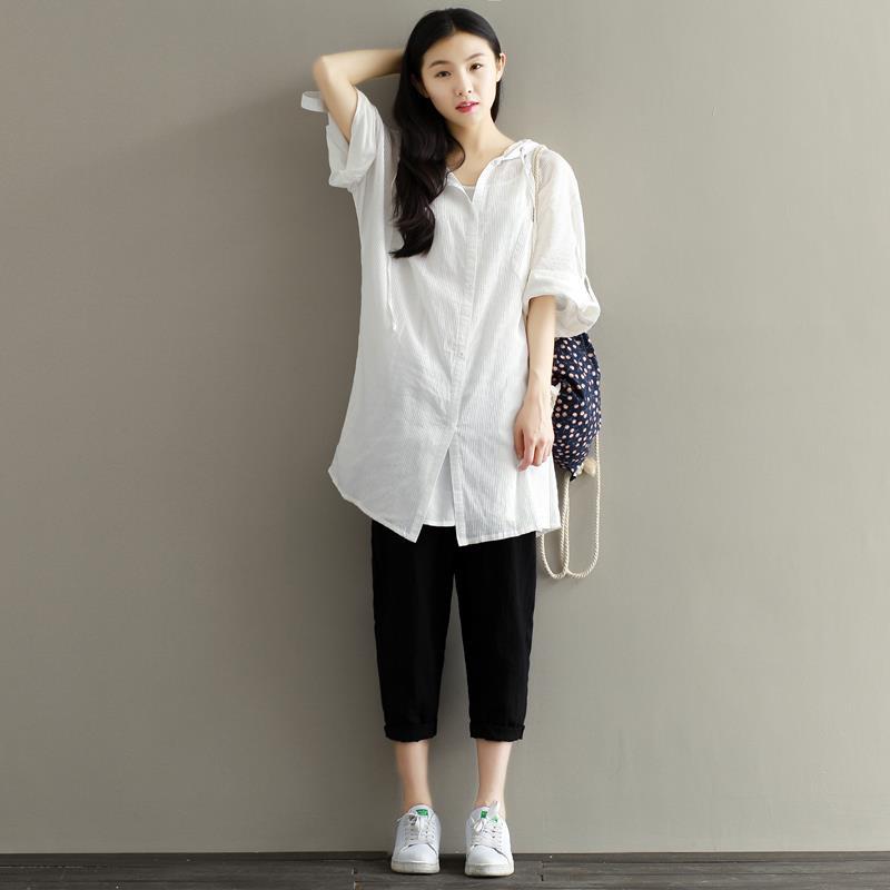 2016夏季新款簡約百搭純色長袖外套中長款防曬服女裝工廠,批發,進口,代購