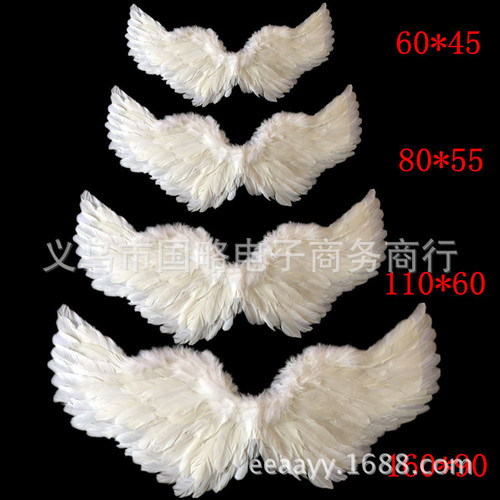 Swallow-shaped angel wings, feather wings, feather wing props, wholesale performance wings for children and adults