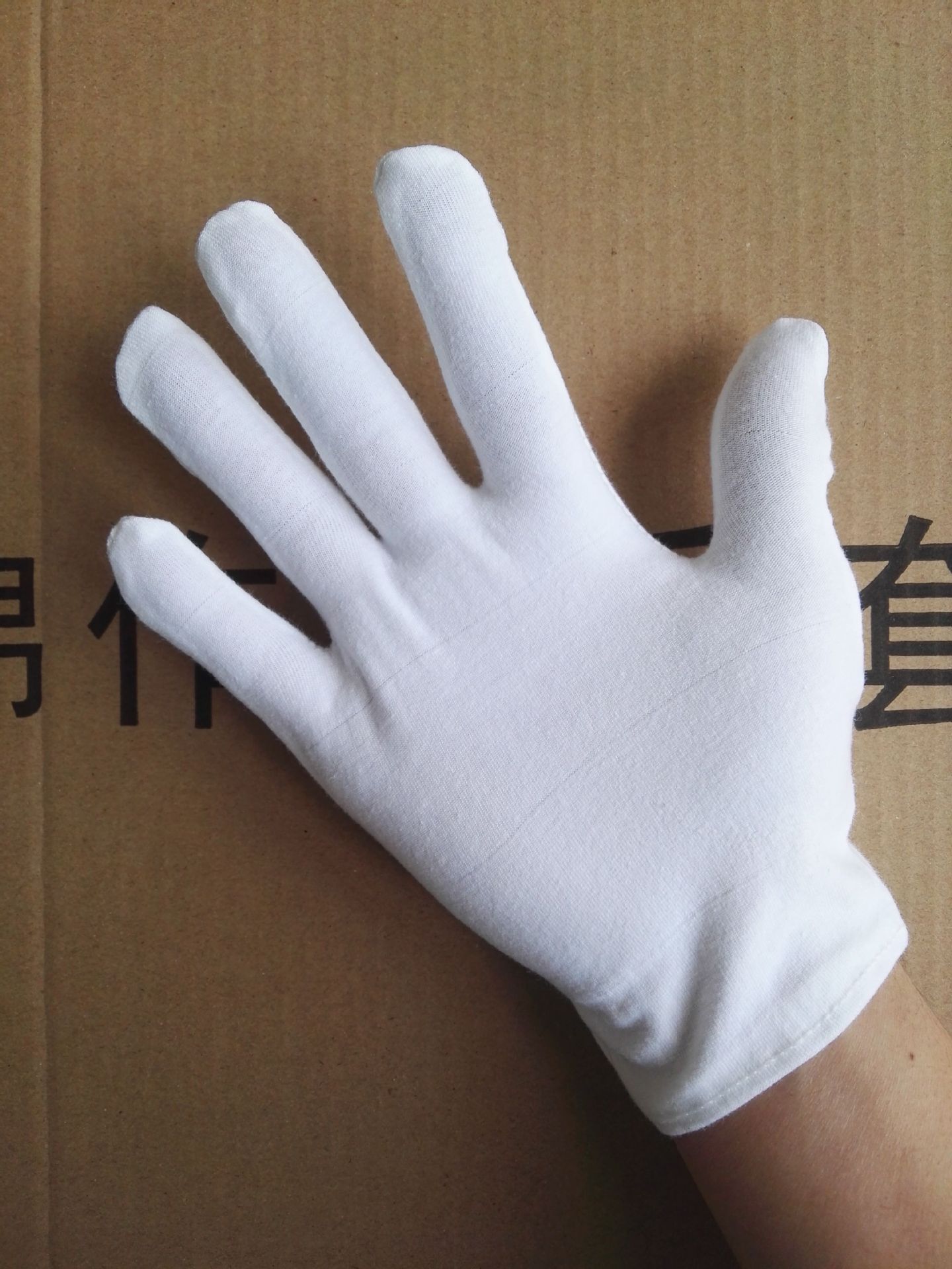 厂家销售加厚纯棉棉手套 弹力拉架棉手套 白色全棉作业手套劳保