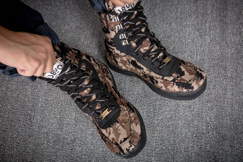 Bottes militaires en toile - porter - Ref 1397086 Image 22