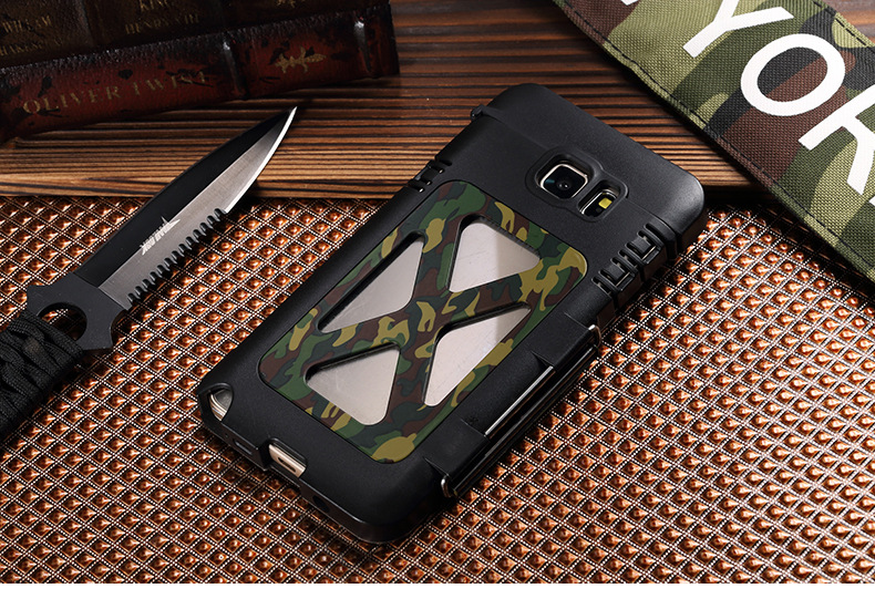 Armor King Iron Man Luxury Shockproof Stainless Steel Aluminum Metal Flip Case Cover for Samsung Galaxy Note 5 N9200