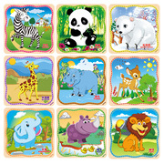 拼图 儿童 20片木制森林动物拼图 2-3-4岁宝宝 儿童拼图益智玩具