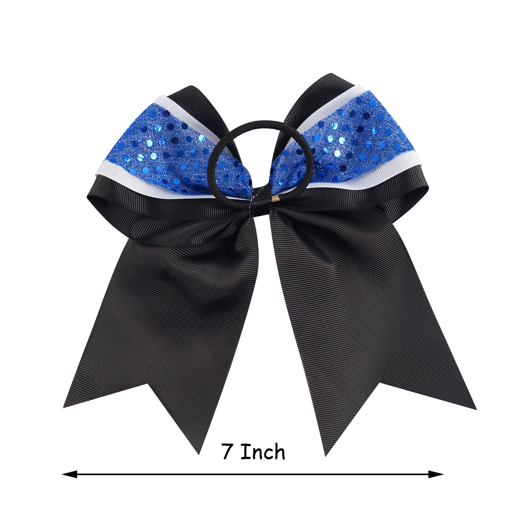 Fashion Bow Knot Cloth Sequins Rubber Band 1 Piece1