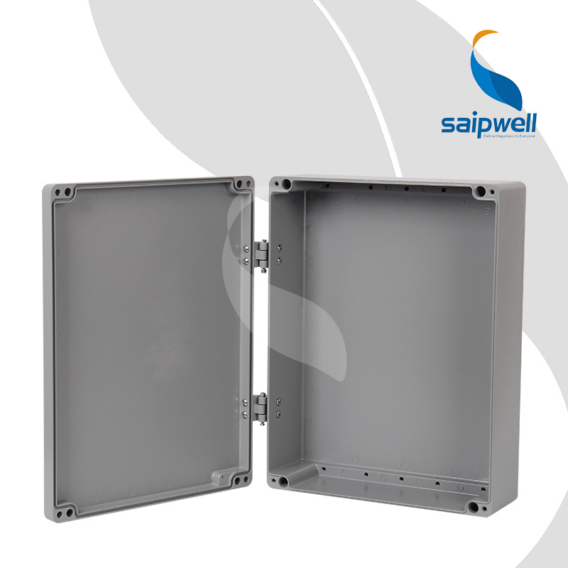 赛普供应翻盖铸铝防水盒 400*310*110mm金属搭扣防水盒 ip66