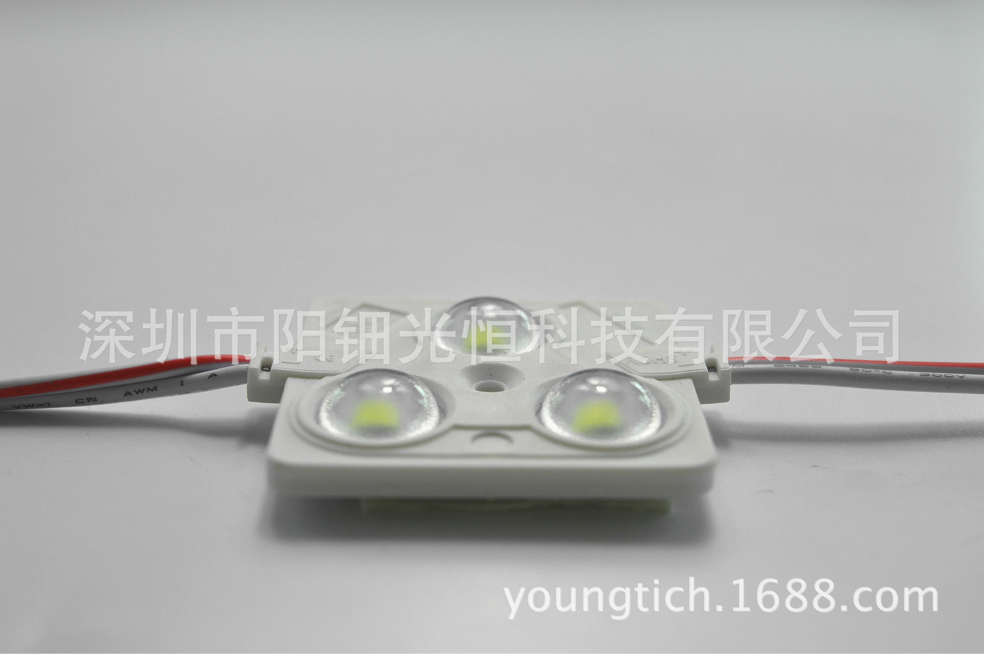LED модуль с литыми линзами 3 светодиода, литьё 5730, модуль с линзой для подсветки