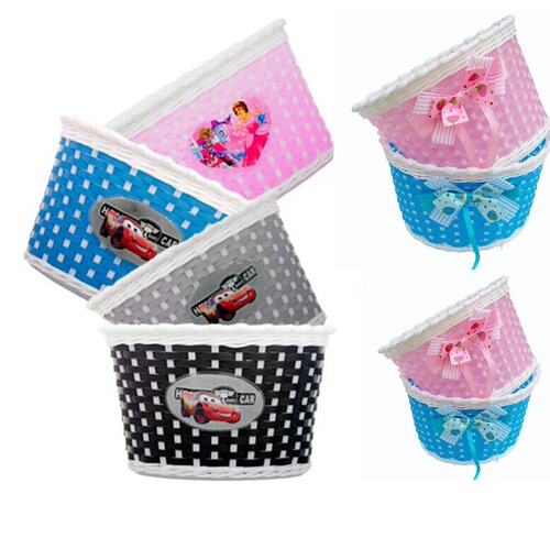 Car Princess Icon Scooter Special Handwoven Basket 4 Colors Available Pressure Resistant Car Basket Plastic Woven