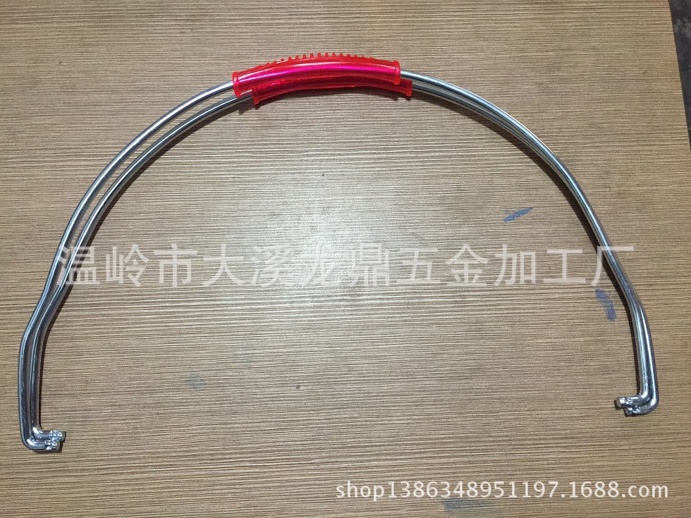 6.5*40PVC透明红色开口电镀提手、塑料桶桶钩