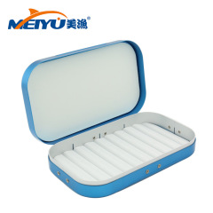 Meiyu Aluminum fly fishing box Portable medium fishing gear accessories box Fly fishing bait box Feather hook box classification box