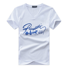 2022夏新款男士短袖t恤v领T桖半袖修身体恤工厂直销批发淘宝代理