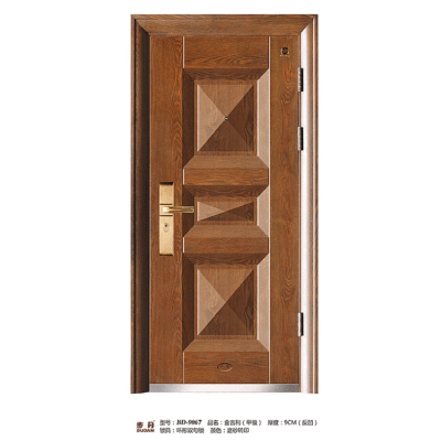 步丹甲级防盗门外贸工程门钢制进户门安全防盗门|ru