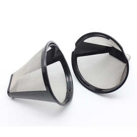 不锈钢咖啡过滤网白色丝网高效咖啡过滤器耐高温银色提蓝式过滤网