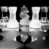 Wholesale glass chess 25*25CM chess chess big medium and small glass chess