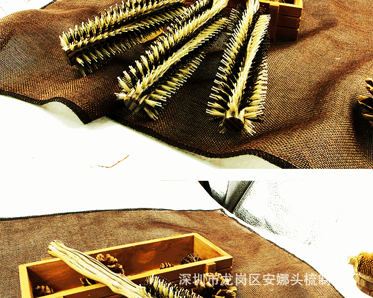 斜纹黄色卷发梳_15