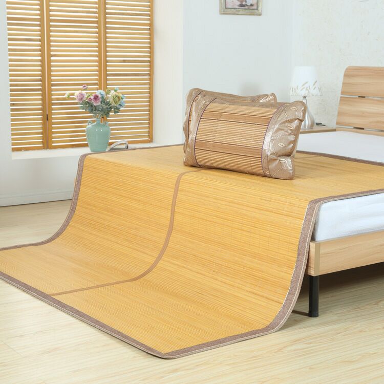 direct deal Mirror fold Boutique Two-sided Boutique Cold bamboo Summer mat student Bamboo mat summer sleeping mat 1.2m